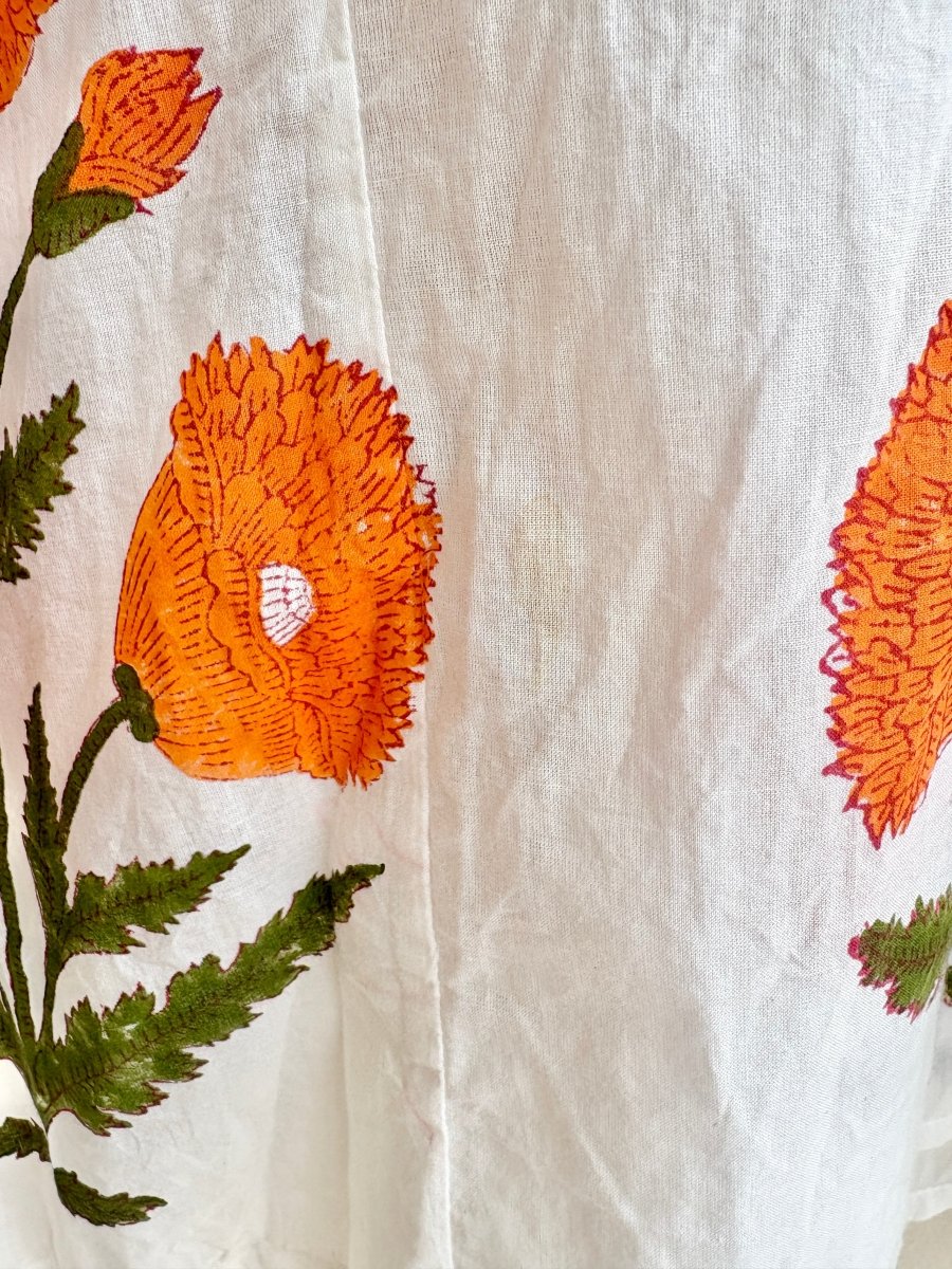 Marigold Printed Cotton Tunic (Vintage) - Made X Hudson