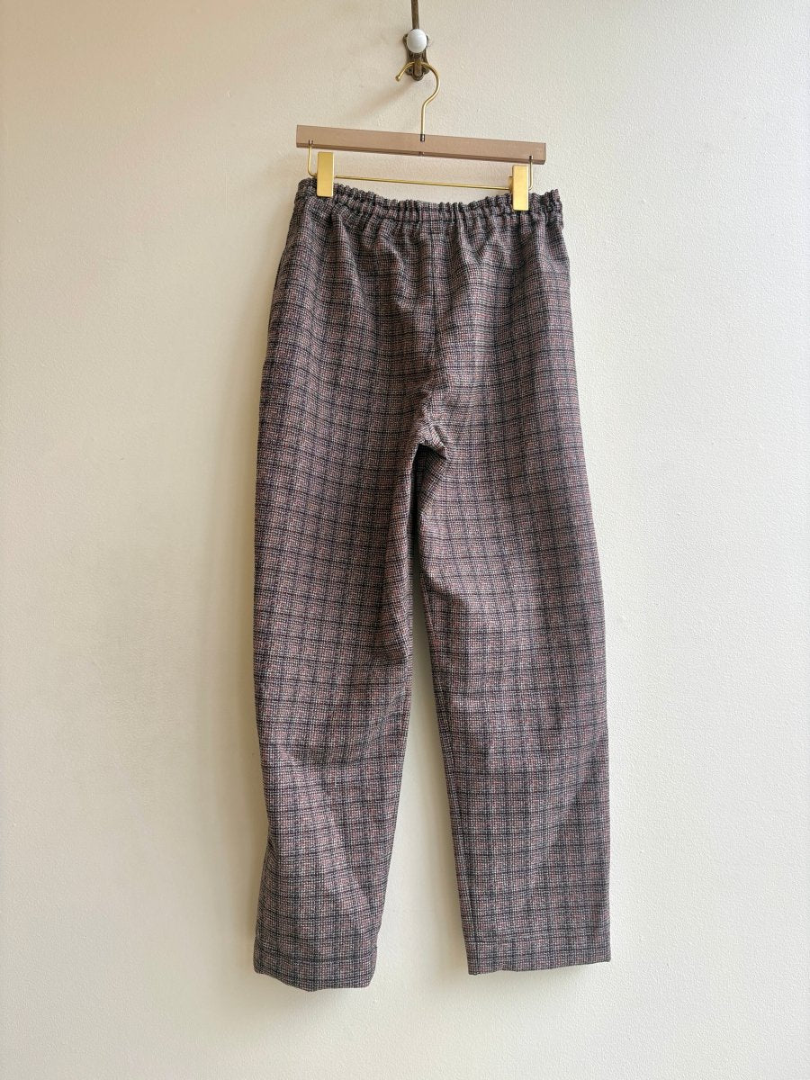 Red and Black Plaid Long Joggers - Made X Hudson