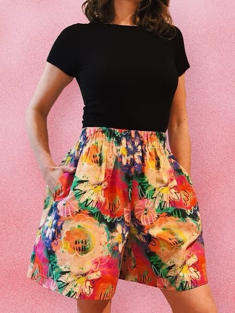 Wildflower Retro Shorts - Made X Hudson