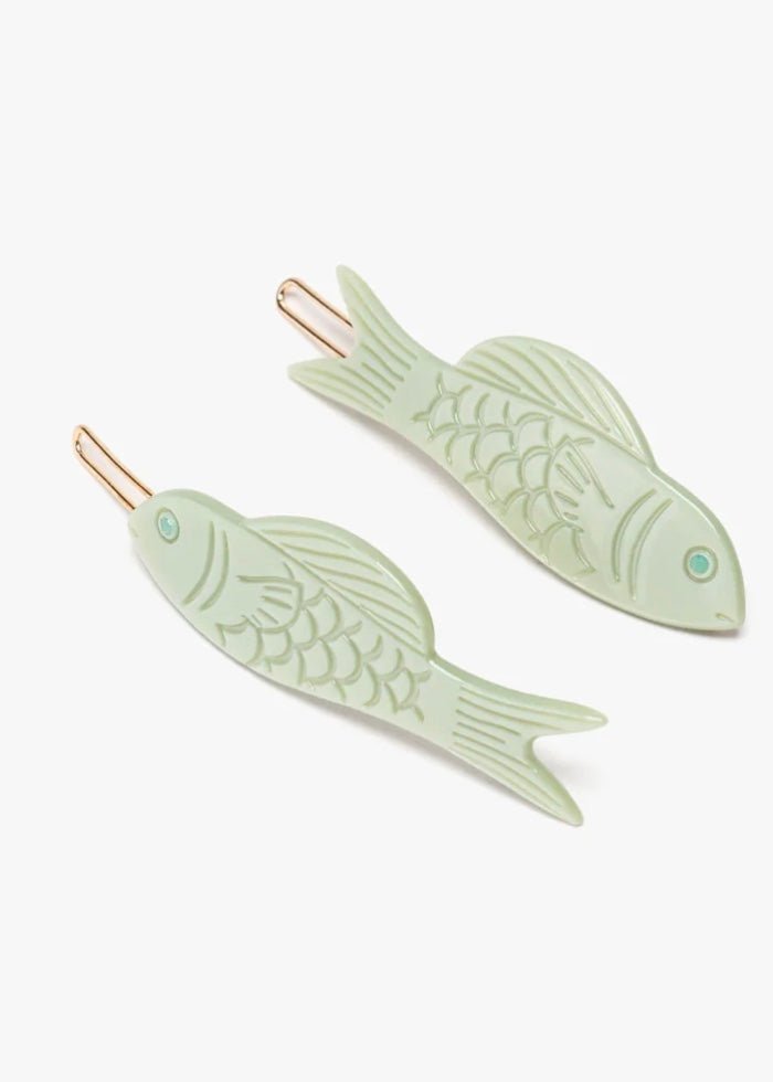 Jade Fish Barrette Hair Clip - Made X Hudson