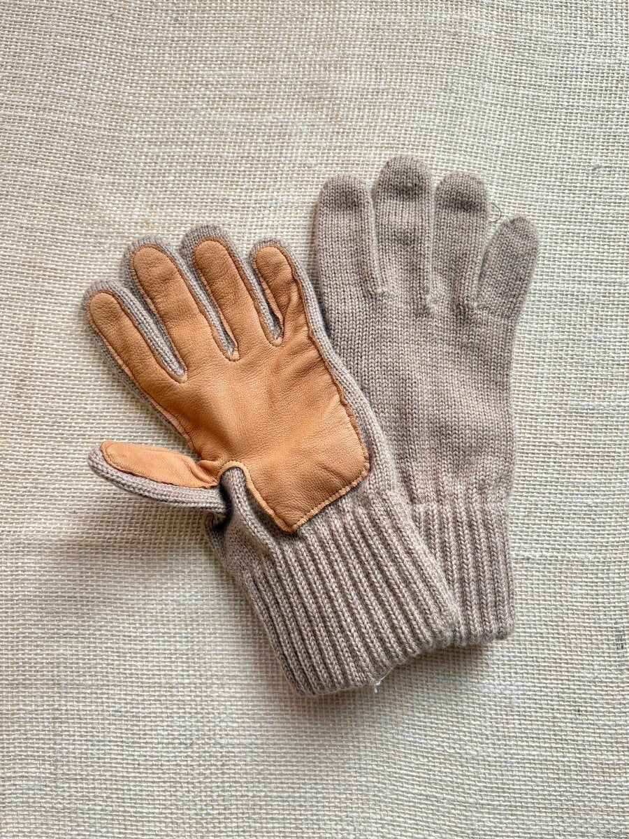 Wool Gloves w/ Leather Palms | Men’s One Size (Multiple Colors) - Made X Hudson