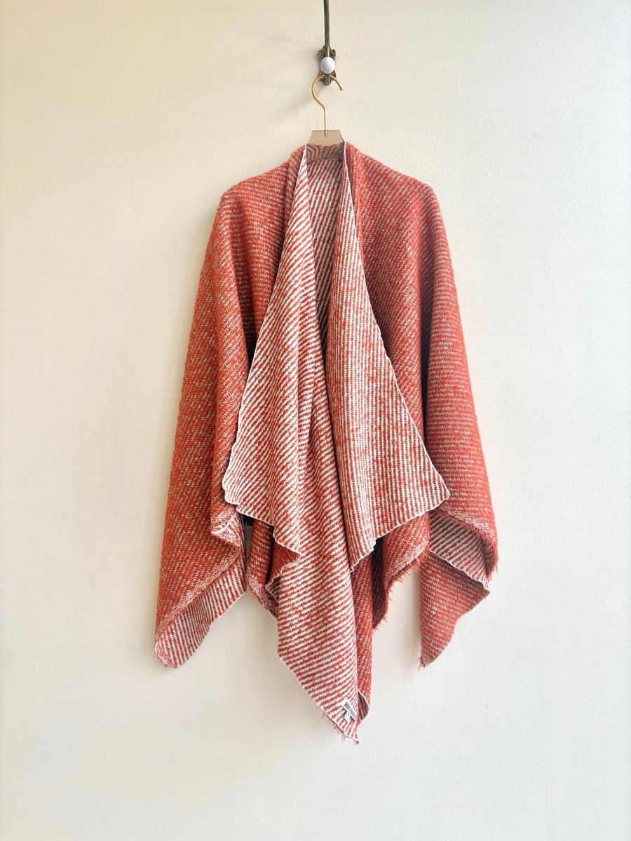 Orange & Cream Zero - Waste Reversible Cape - Made X Hudson