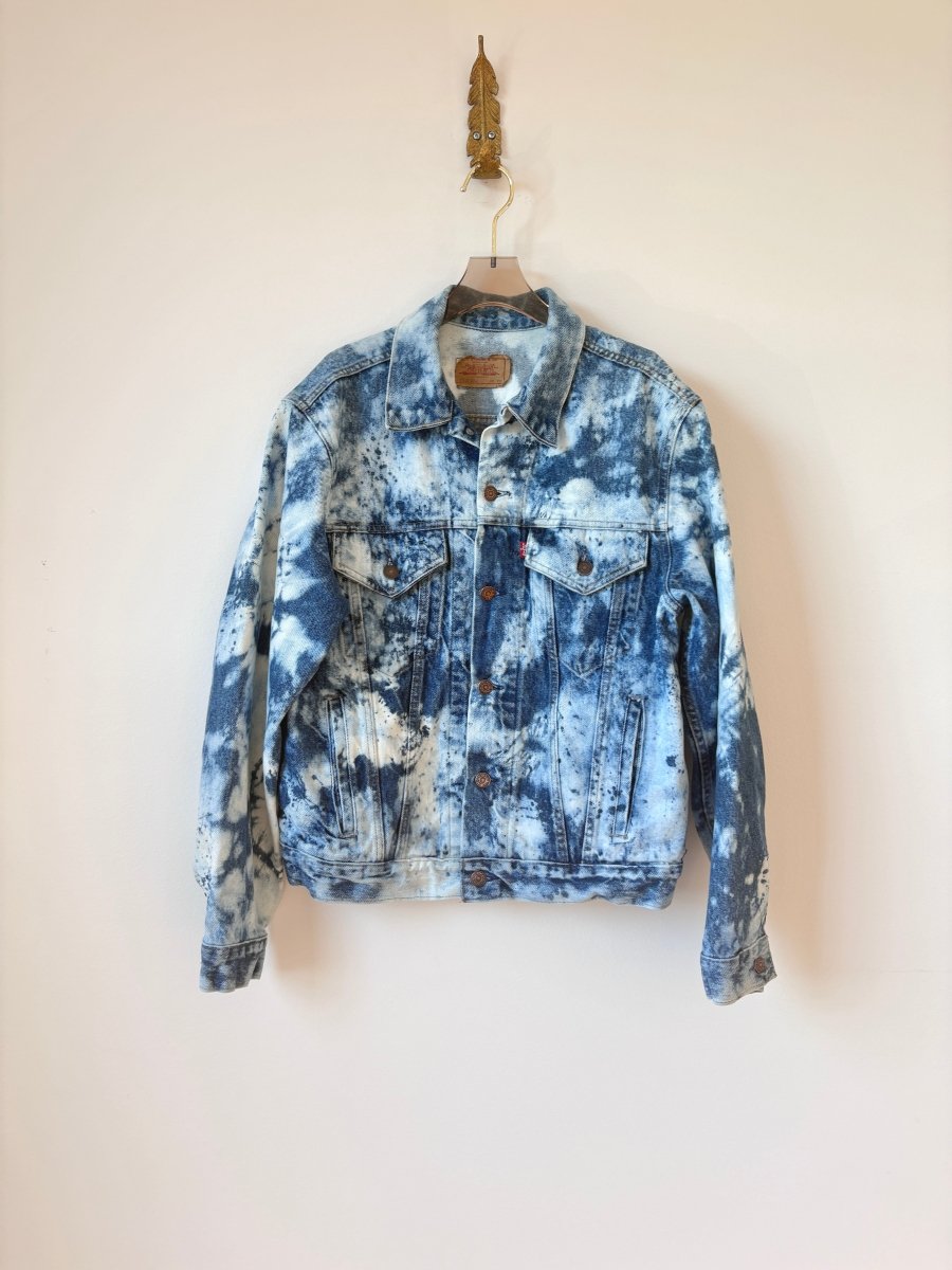 "Louise" Distressed Denim Jacket (Reworked) - Made X Hudson