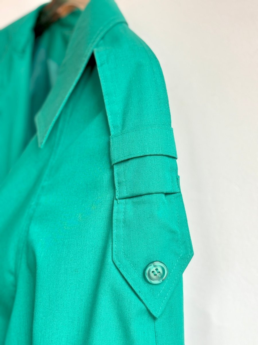 Teal Trench Coat (Vintage) - Made X Hudson
