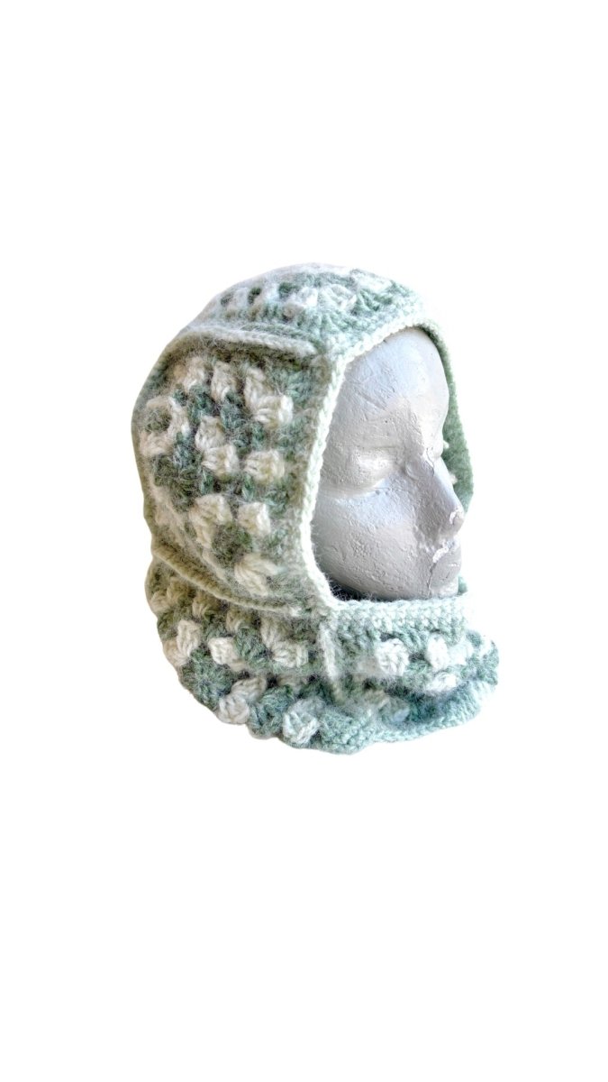Soft Green Hand Crochet Balaclava - Made X Hudson