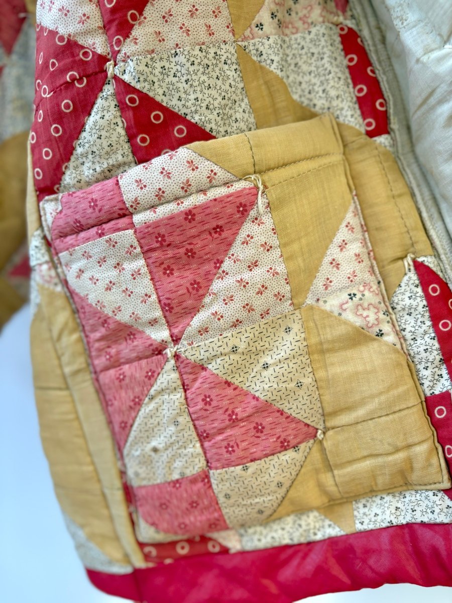 Tan & Pink Heirloom Quilt Coat - Made X Hudson