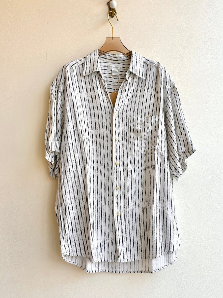 Claiborne | Diamond and Dot Button Down (Vintage) - Made X Hudson