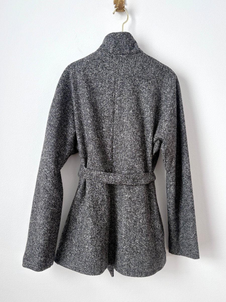 Katherine Jacket in H.S. Cashmere Boucle Sharkskin - Made X Hudson