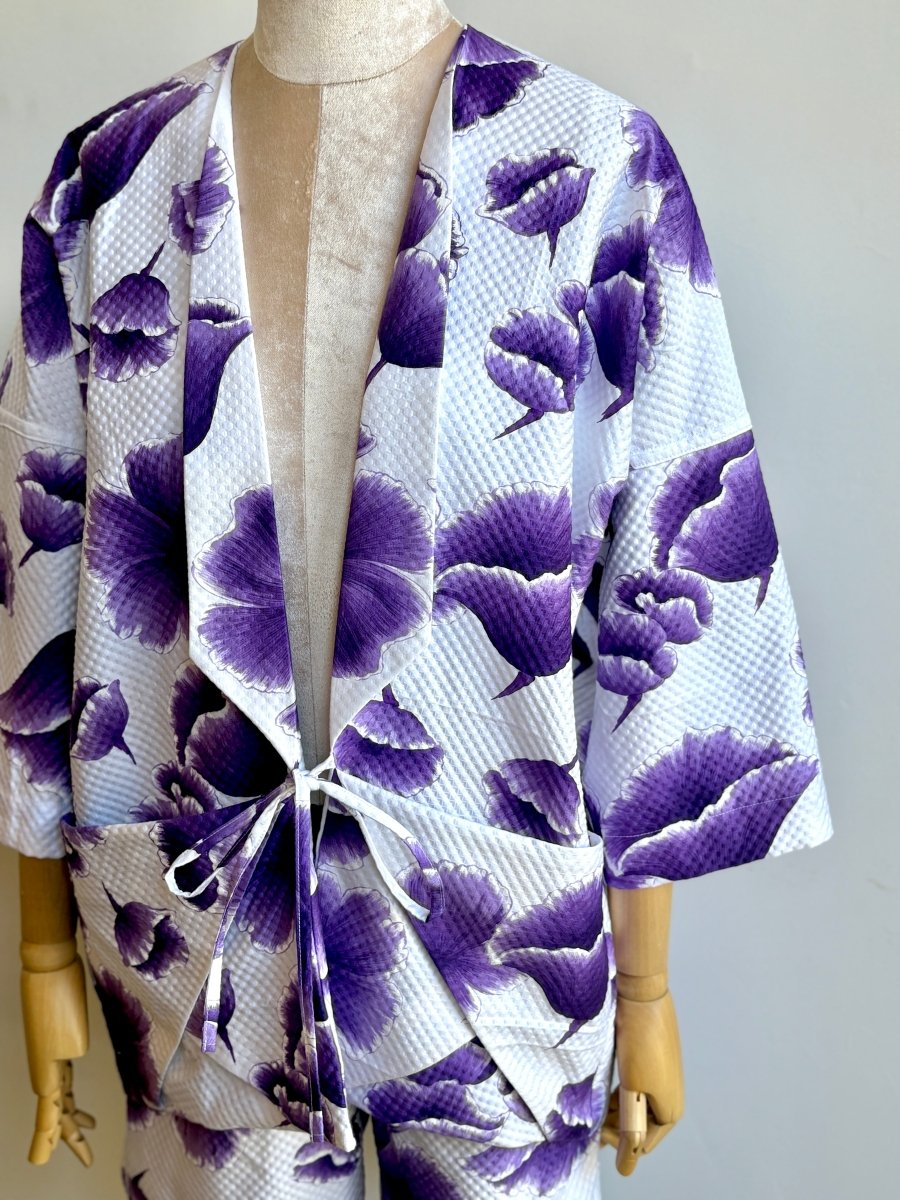 Purple Floral Chore Jacket - Made X Hudson