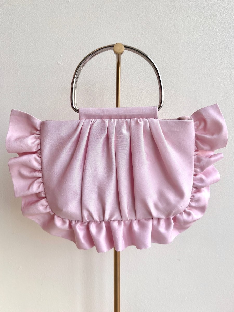 Petal Pink Gathered Minnie Ruffle Bag - Made X Hudson