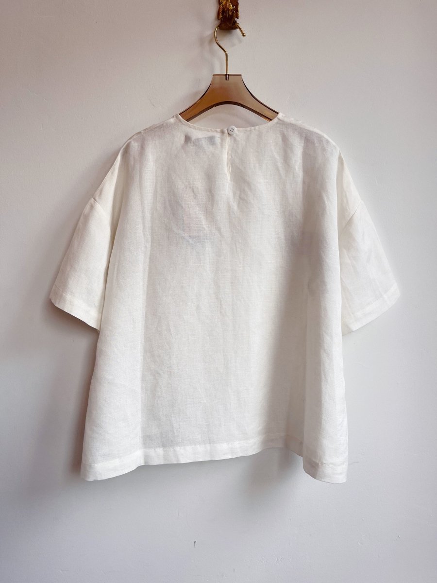 Hand - Appliqued Plaid Ponies on Cotton Top - Made X Hudson