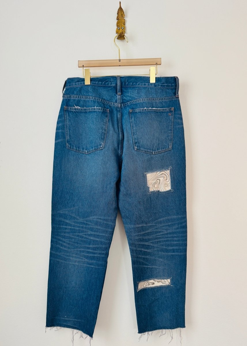 Suminagashi Patched Denim Jeans (Reworked) - Made X Hudson