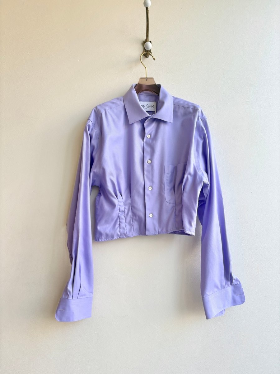 The Kevin Top | Lavender Top w/ Gathered Waist (Reworked) - Made X Hudson