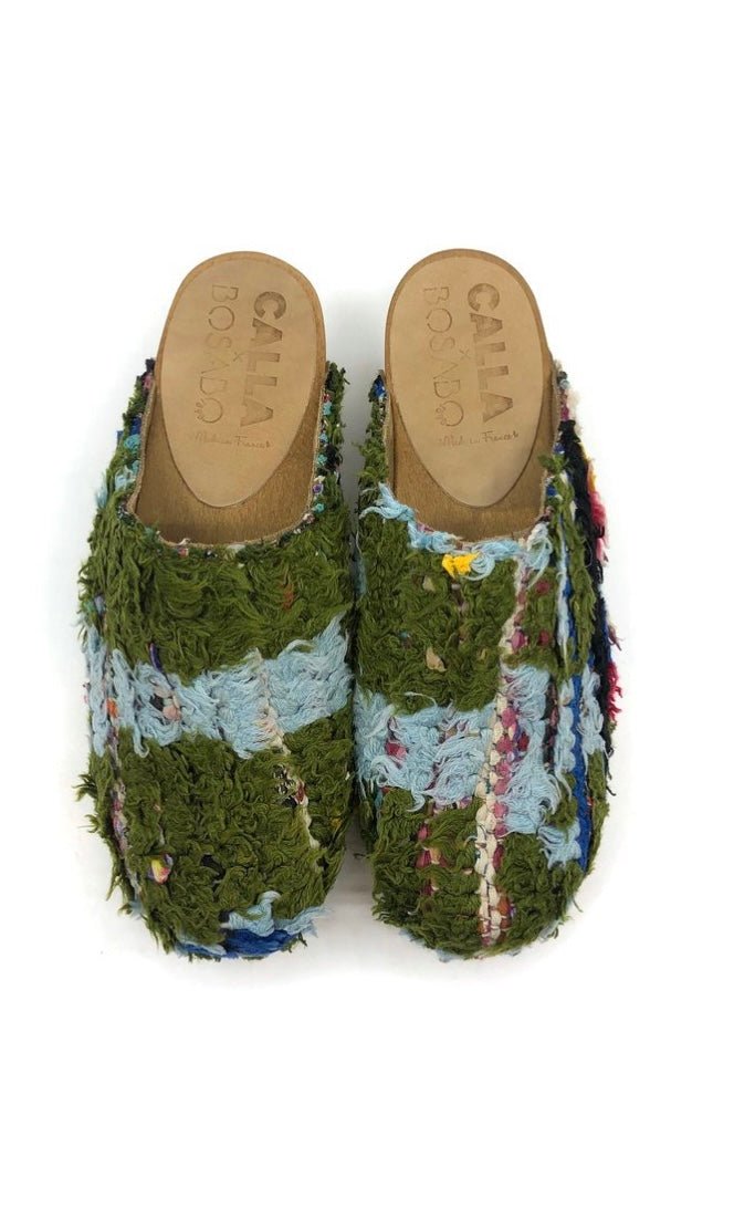 Clisson Clog “Pierre” In Colors Green & Blue (Size 39) - Made X Hudson