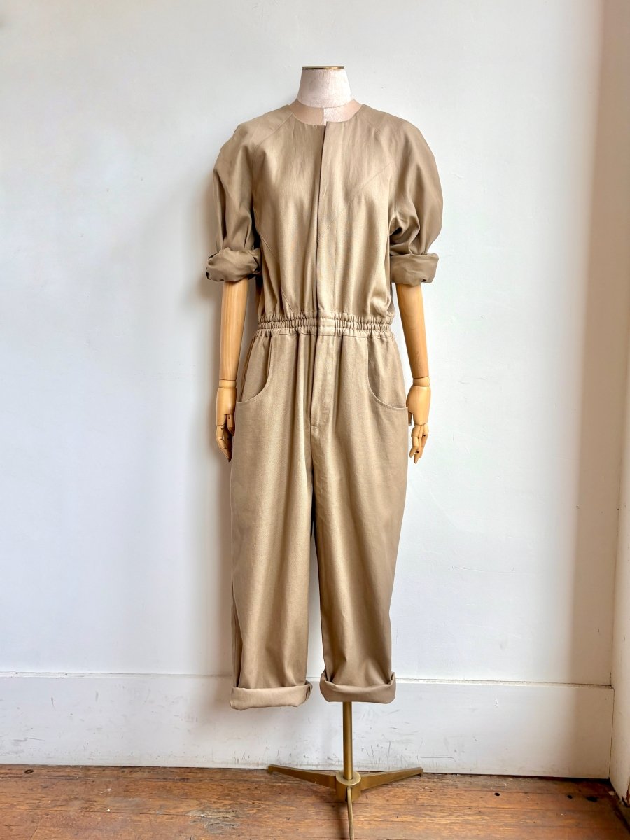 Khaki Hemp - Cotton Jumpsuit - Made X Hudson