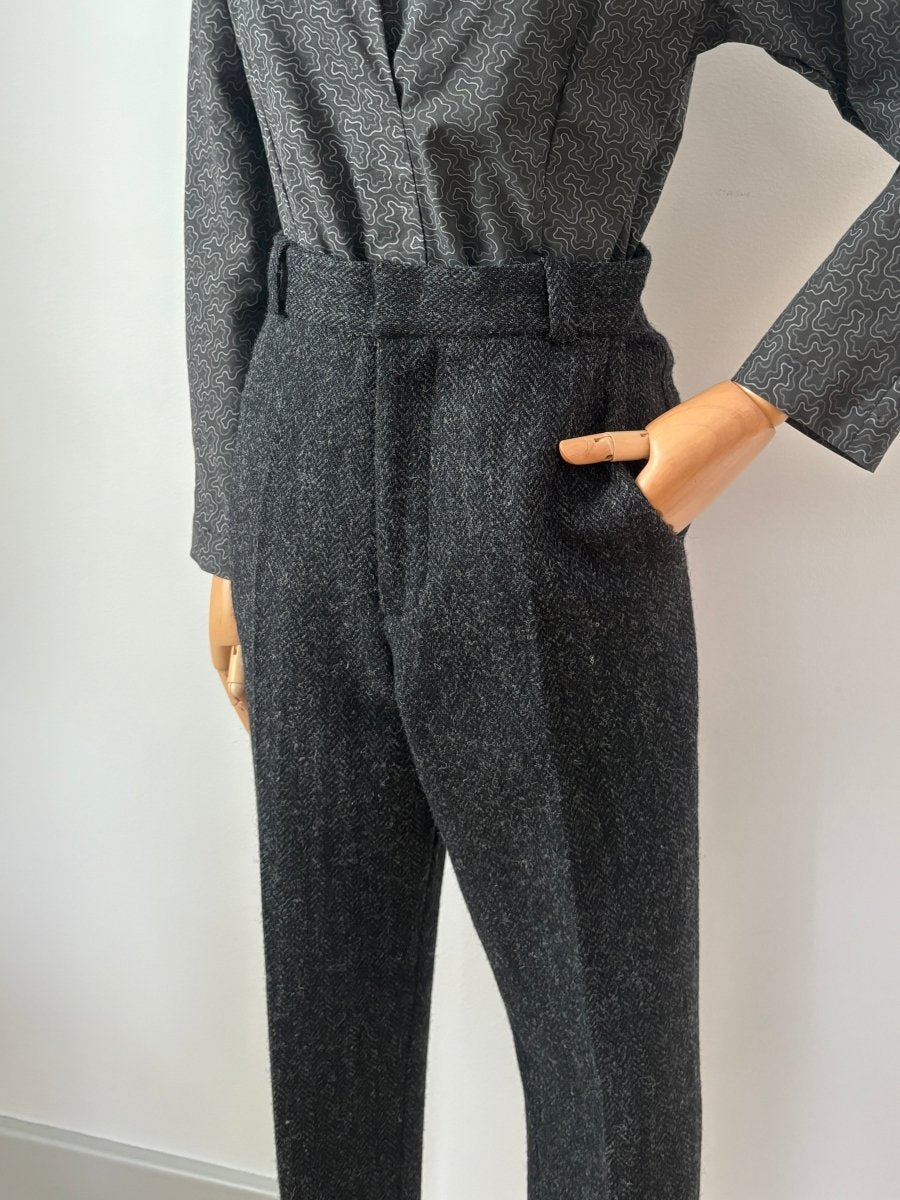 Bronwen Pant in Harris Tweed Wool - Made X Hudson