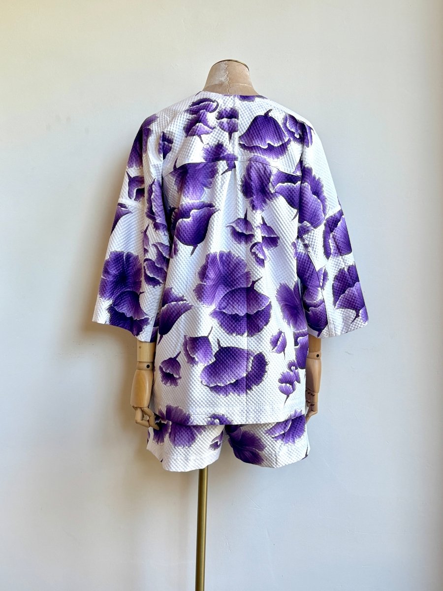 Purple Floral Chore Jacket - Made X Hudson