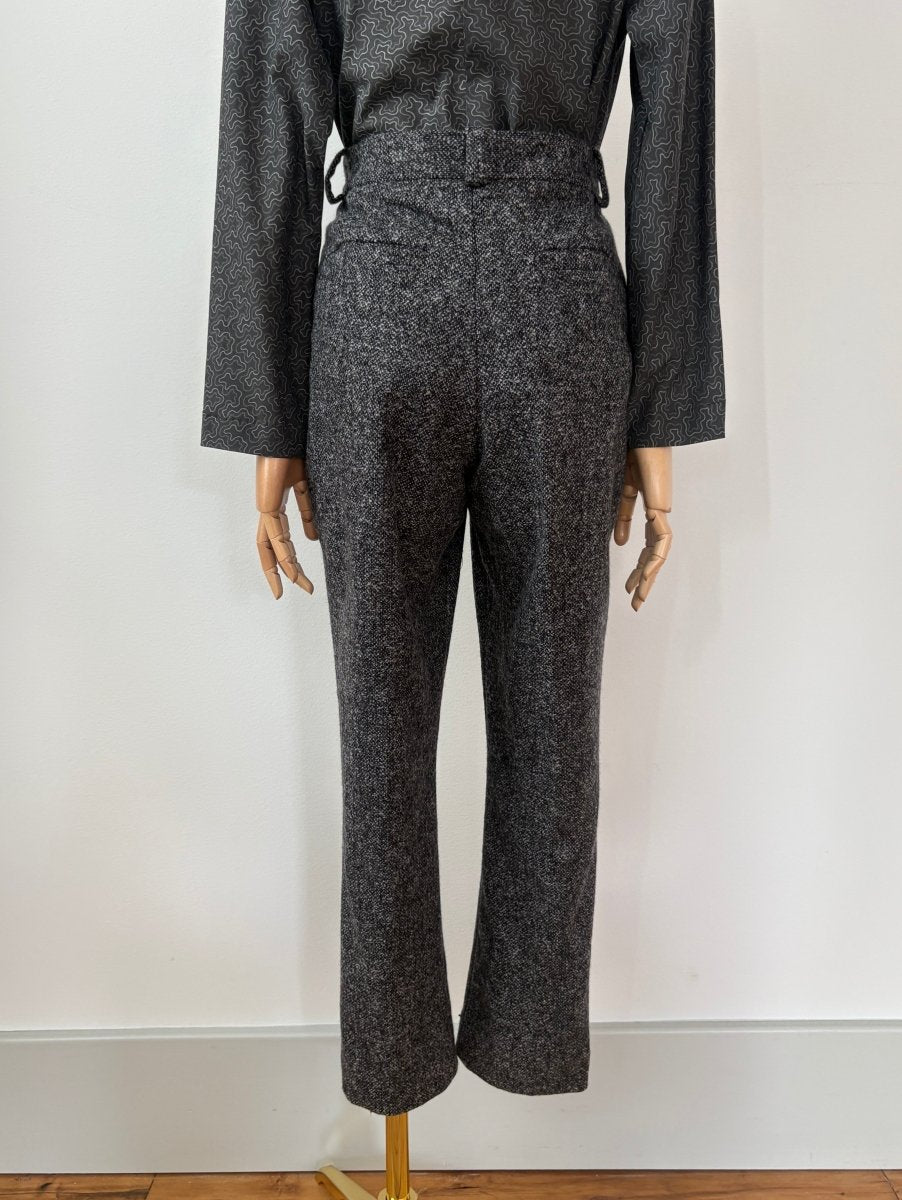 Bronwen Pant in H.S. Cashmere Boucle Sharkskin - Made X Hudson
