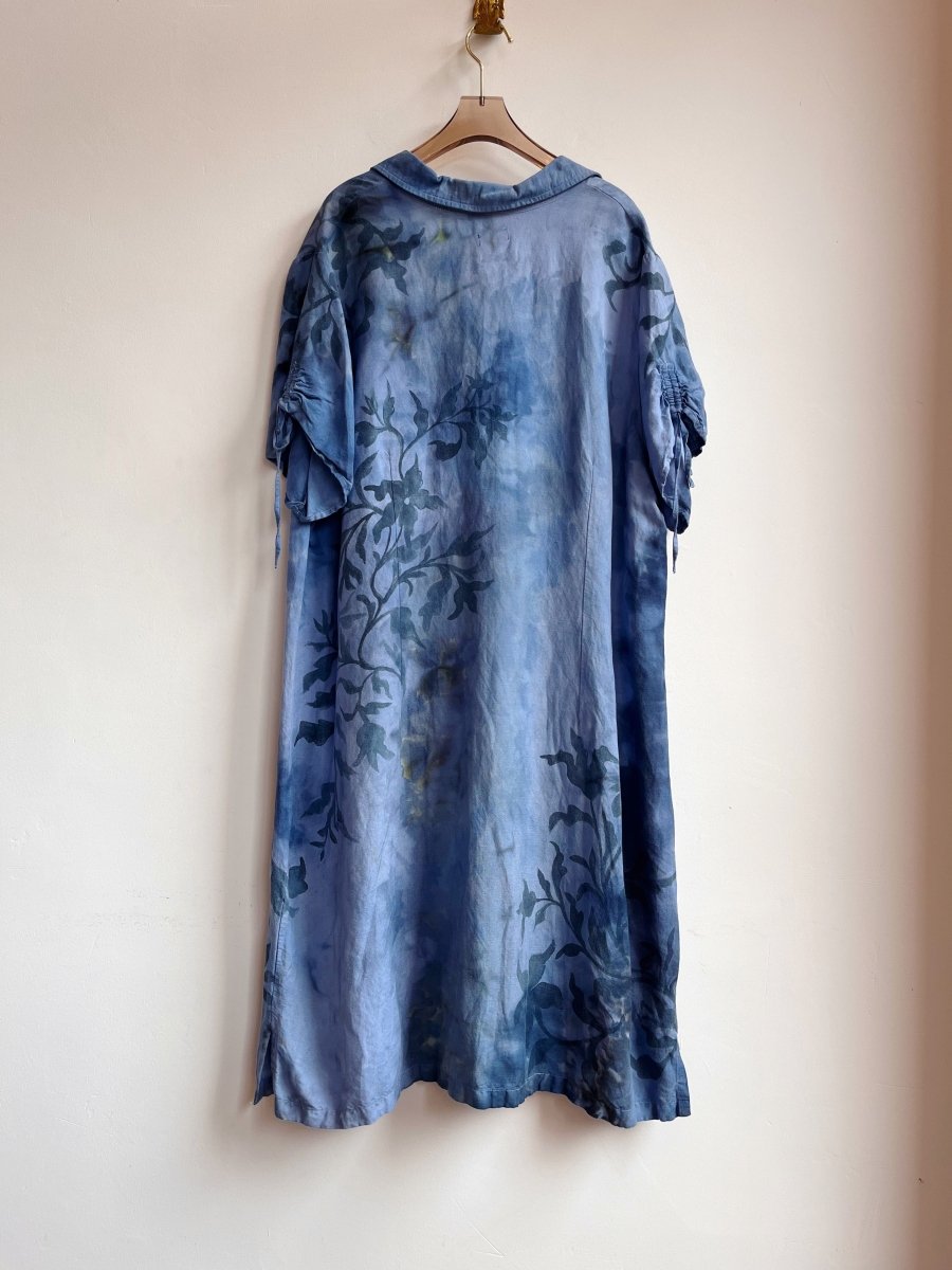 Hand Painted Indigo Tile Tunic (Reworked) - Made X Hudson