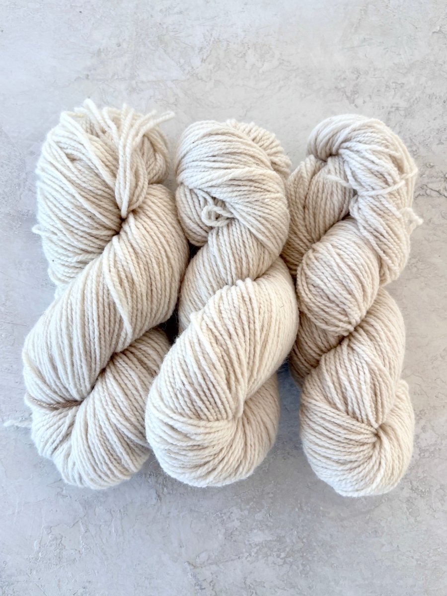 Nor’Easter Yarn | 40% Targhee, 40% Polypay, 20% Silk | DK 2 PLY (Multiple Colors) - Made X Hudson