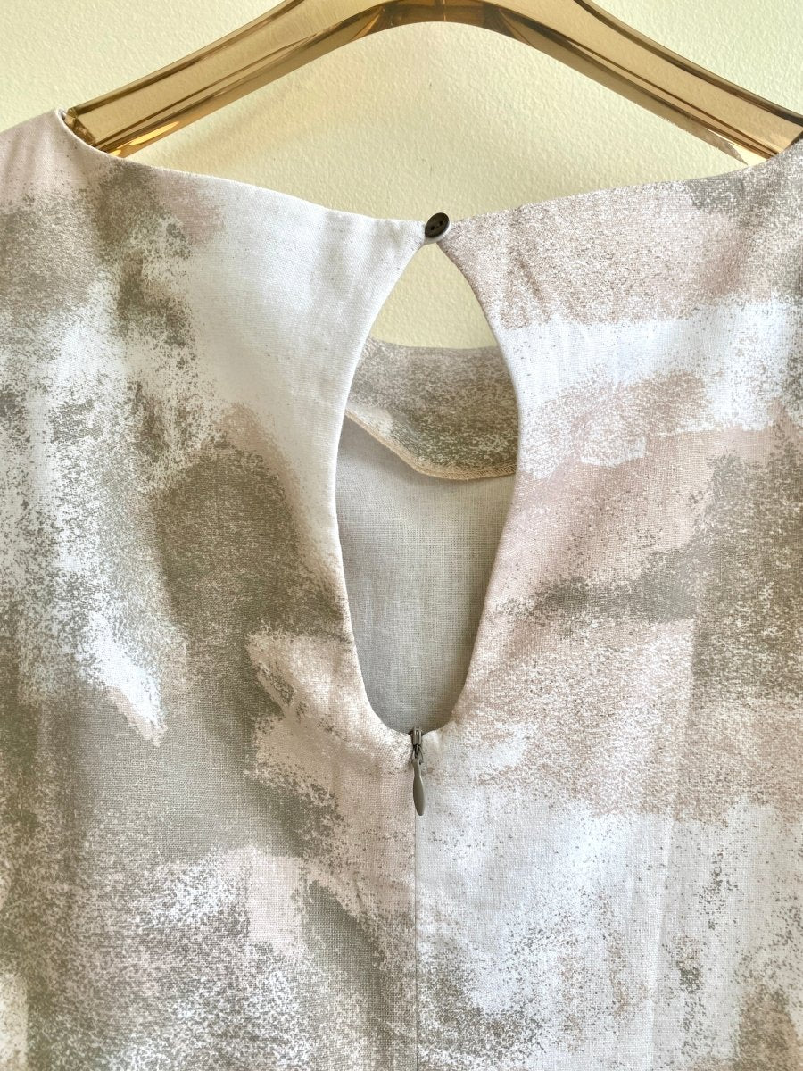 Gradient Grey Keyhole Back Dress - Made X Hudson