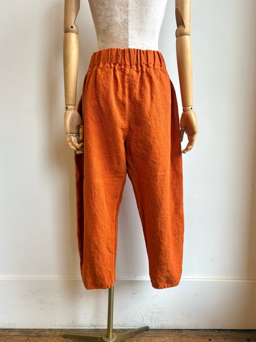 Pumpkin Linen Studio Pant - Made X Hudson