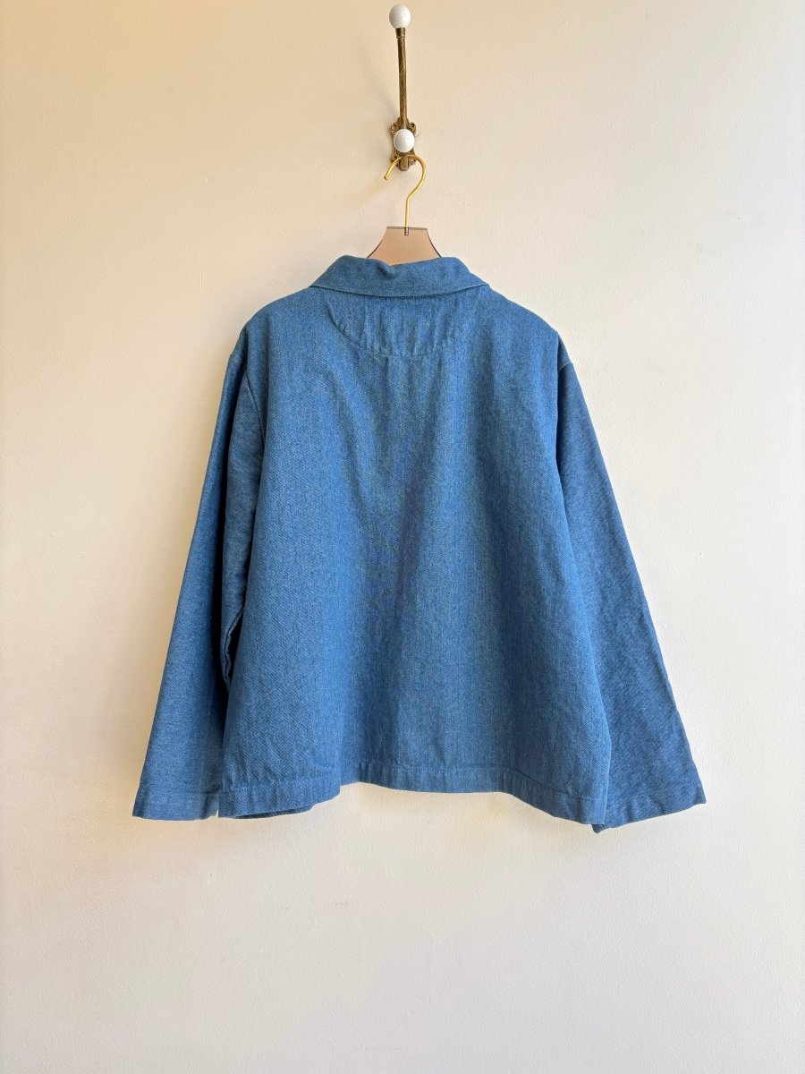 Denim & Wood Buttons Utility Jacket - Made X Hudson