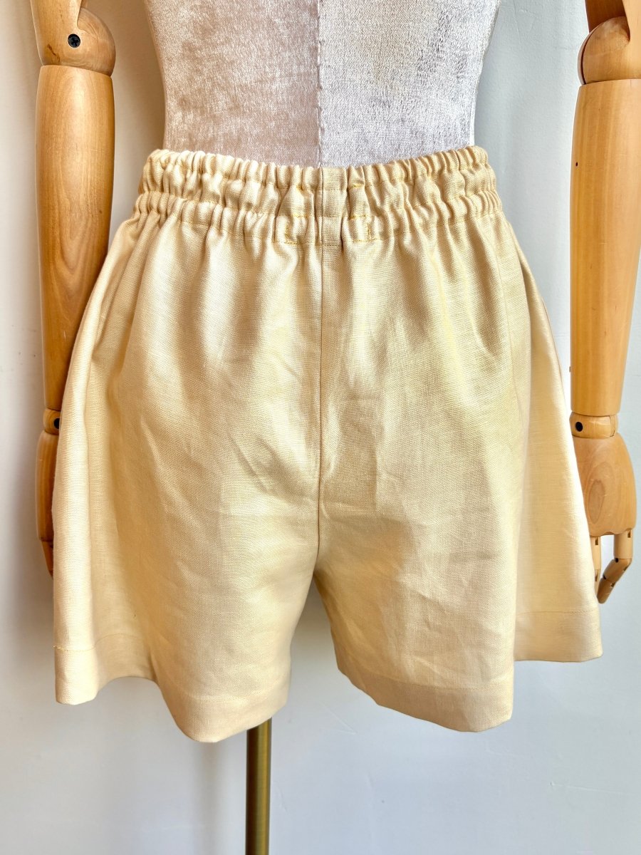 Butter Yellow Canvas Town Shorts - Made X Hudson