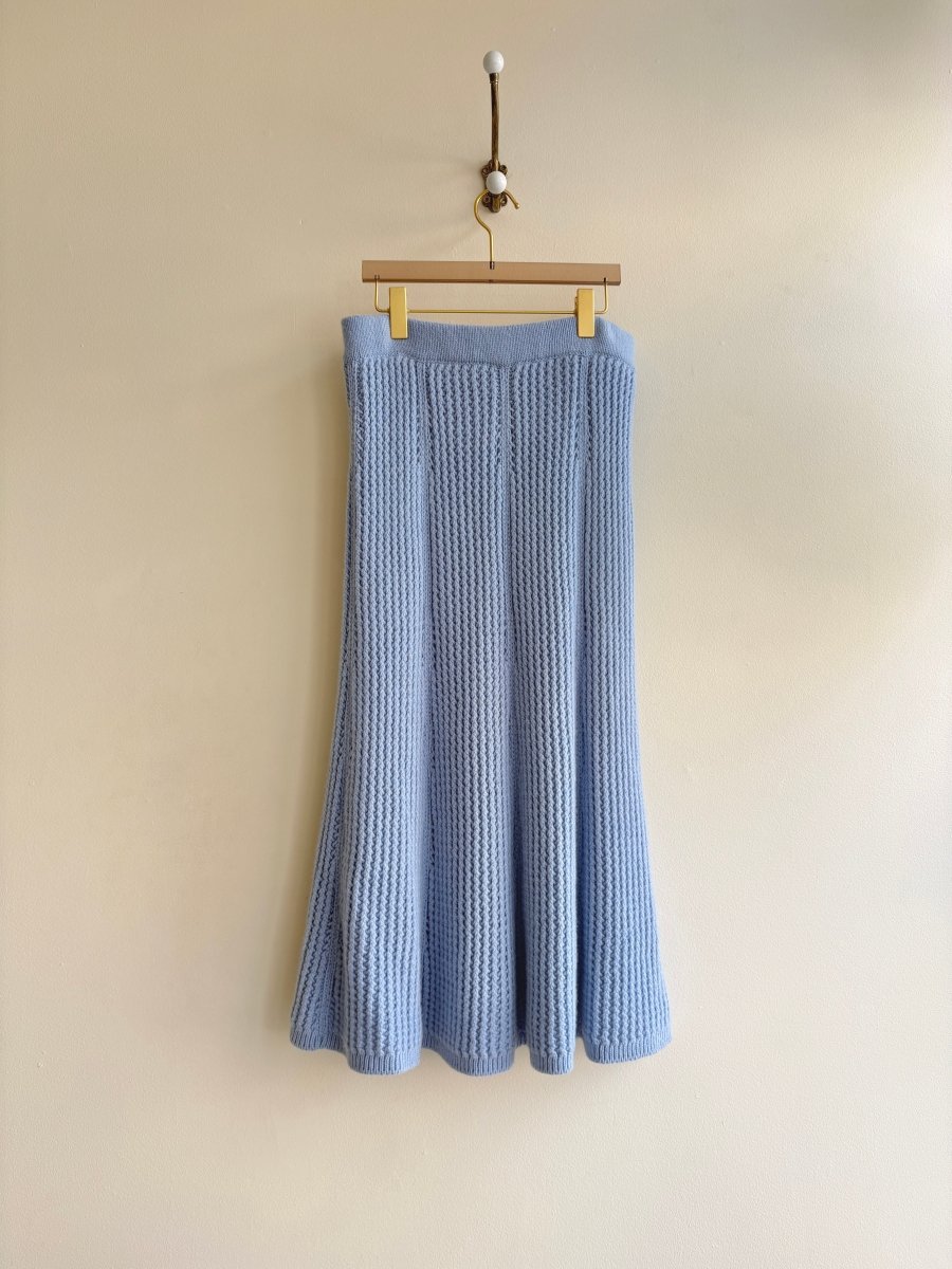 Dorothee Schumacher | Blue Knit Skirt (Vintage) - Made X Hudson