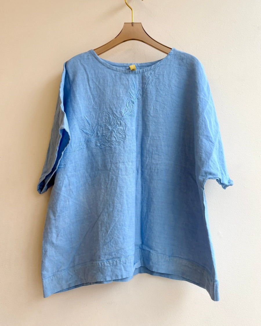 Baby Blue Rose | Picnic Top - Made X Hudson