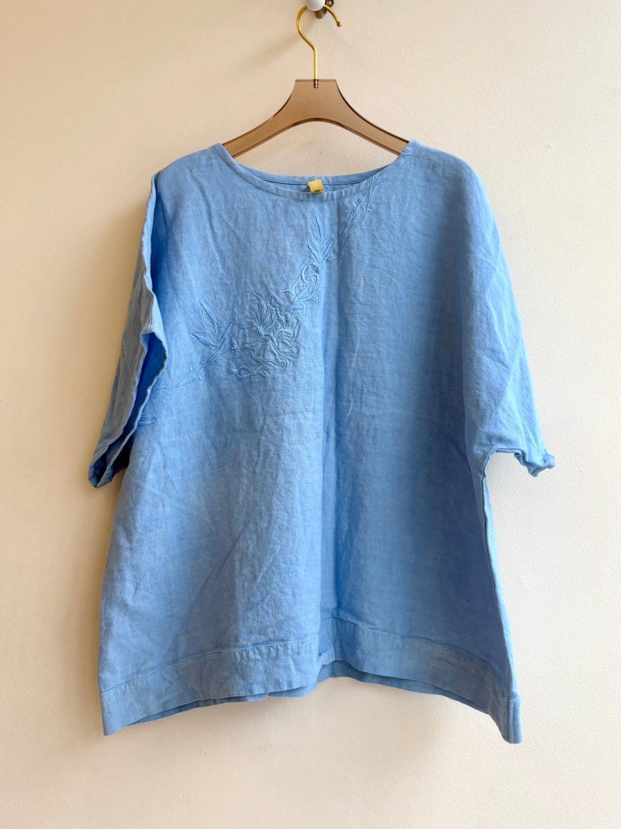 Baby Blue Rose | Picnic Top - Made X Hudson