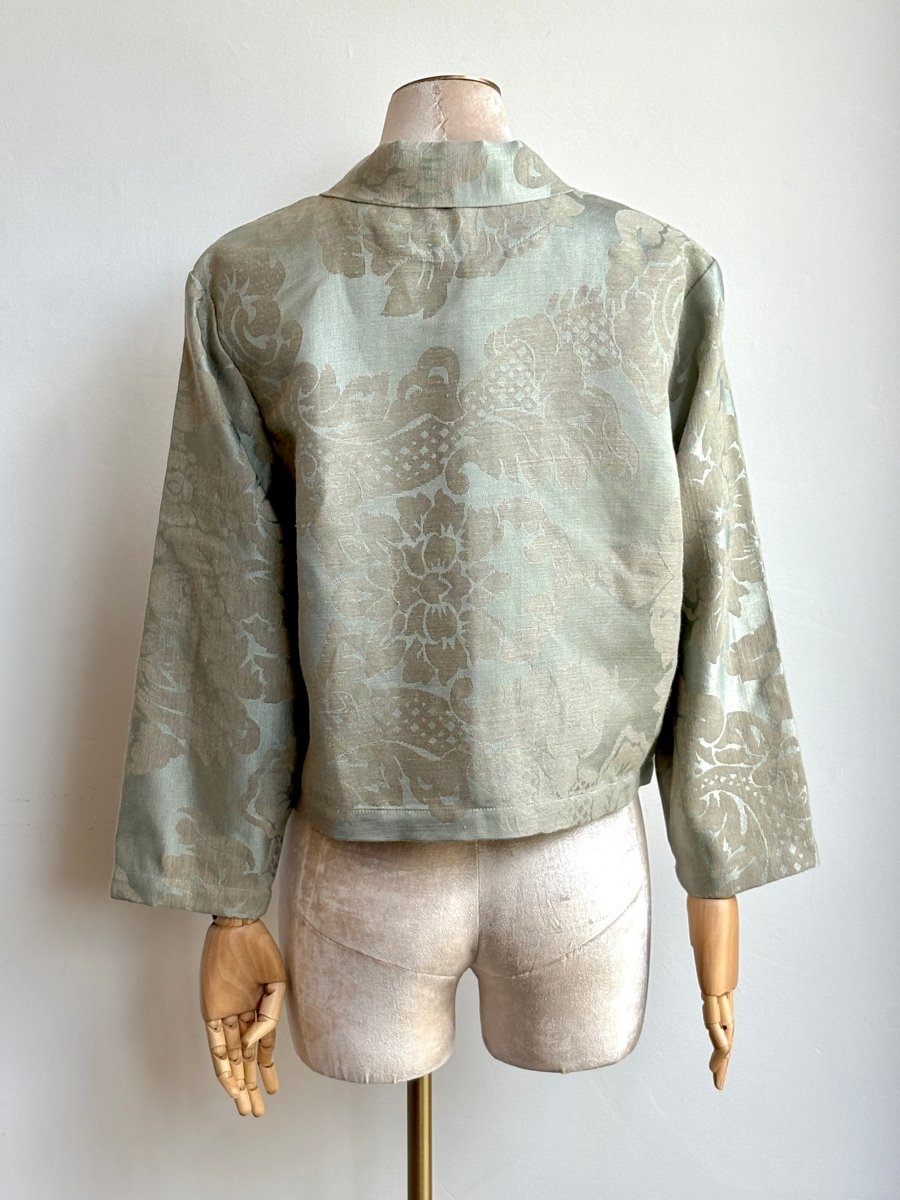 Sage Damask Utility Jacket - Made X Hudson