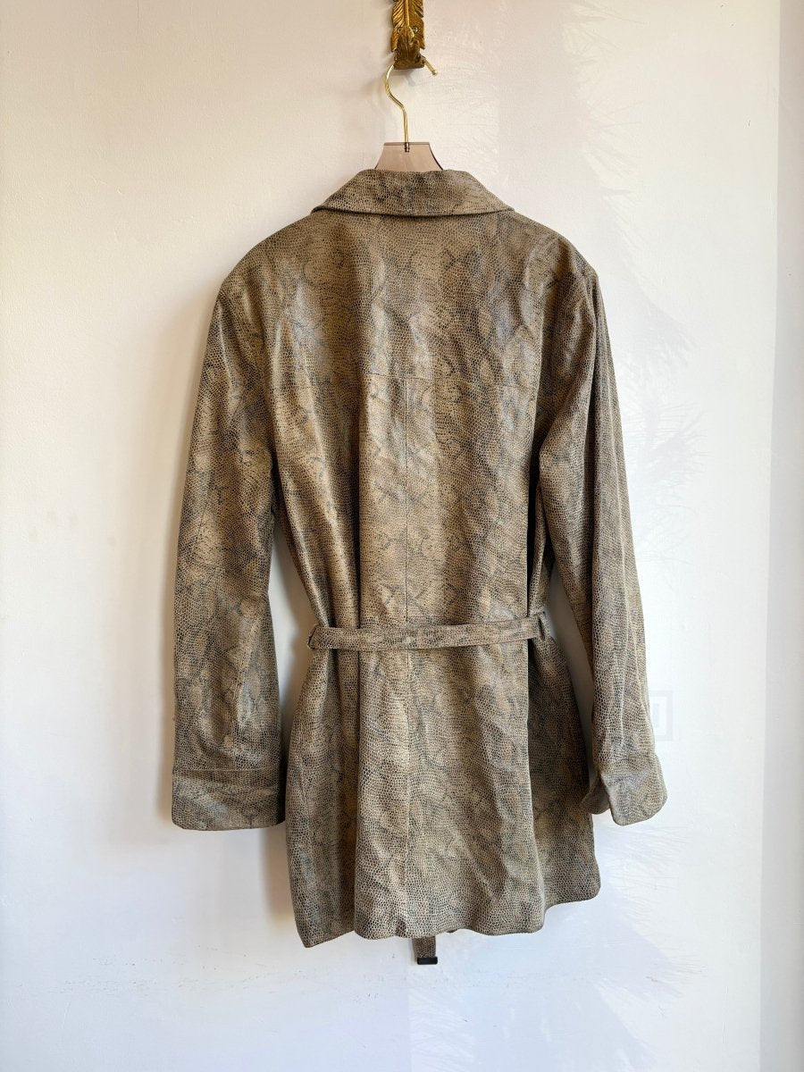 Express | Snakeskin Leather Jacket (Vintage) - Made X Hudson