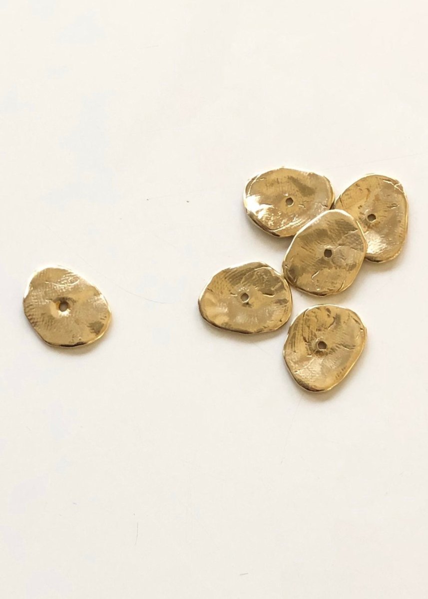 Collana Necklace | Blue Chalcedony & Brass Beads - Made X Hudson