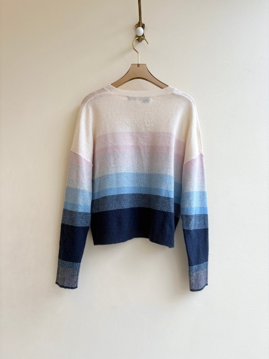 360 Cashmere | Cool Tone Ombre Sweater (Vintage) - Made X Hudson