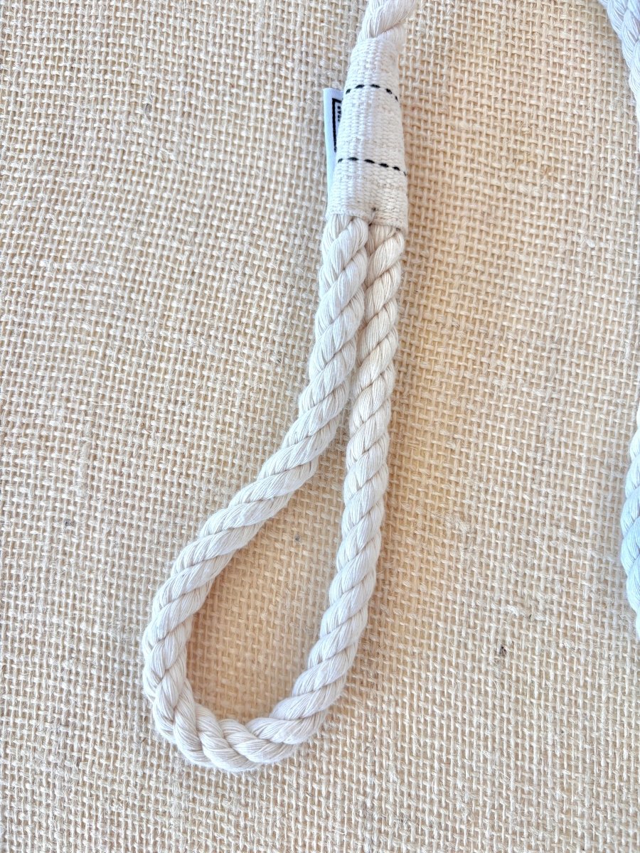 Dog Leash in White Cotton Rope - Made X Hudson