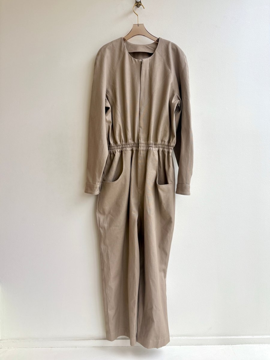 Khaki Hemp - Cotton Jumpsuit - Made X Hudson