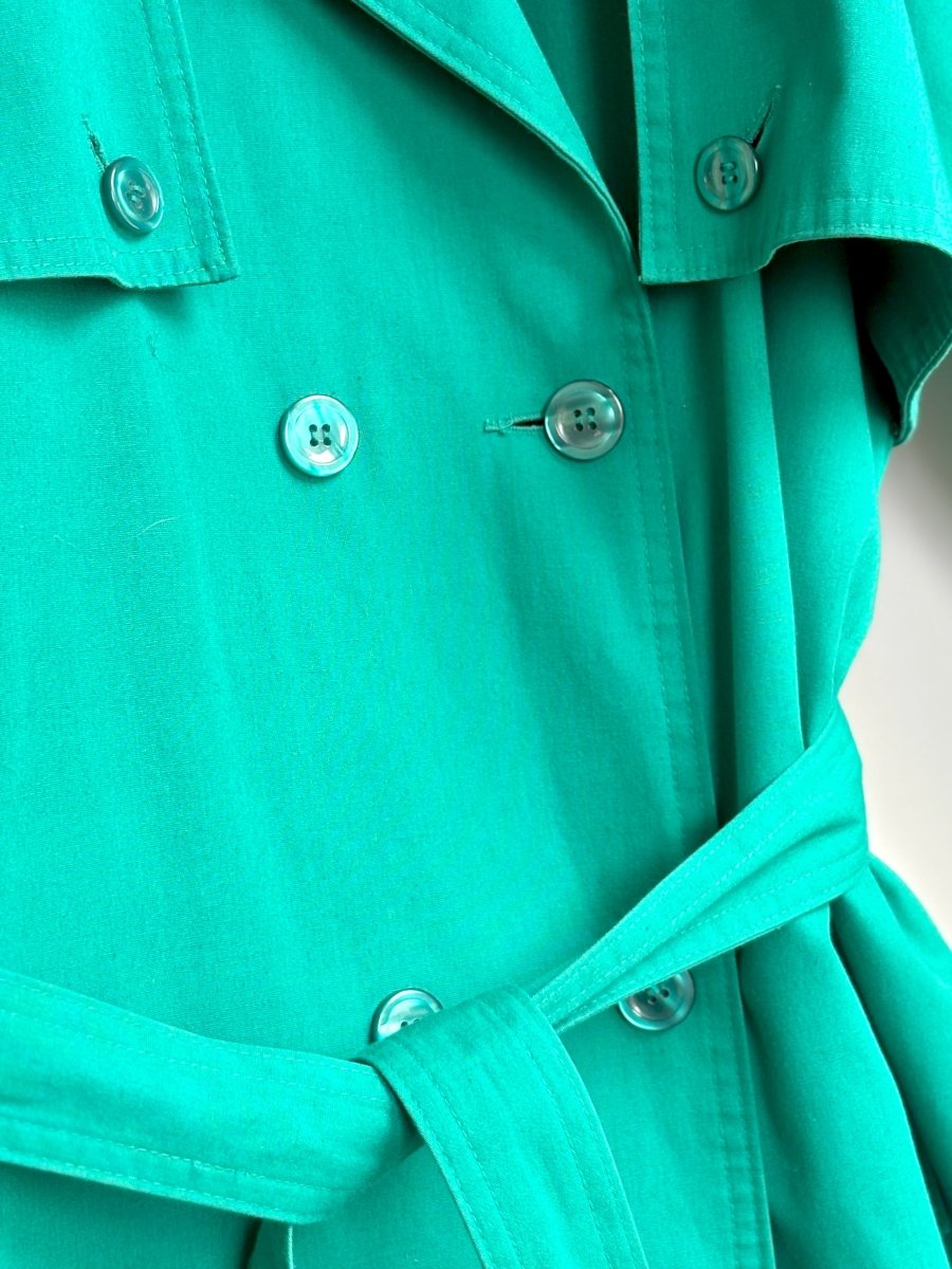 Teal Trench Coat (Vintage) - Made X Hudson