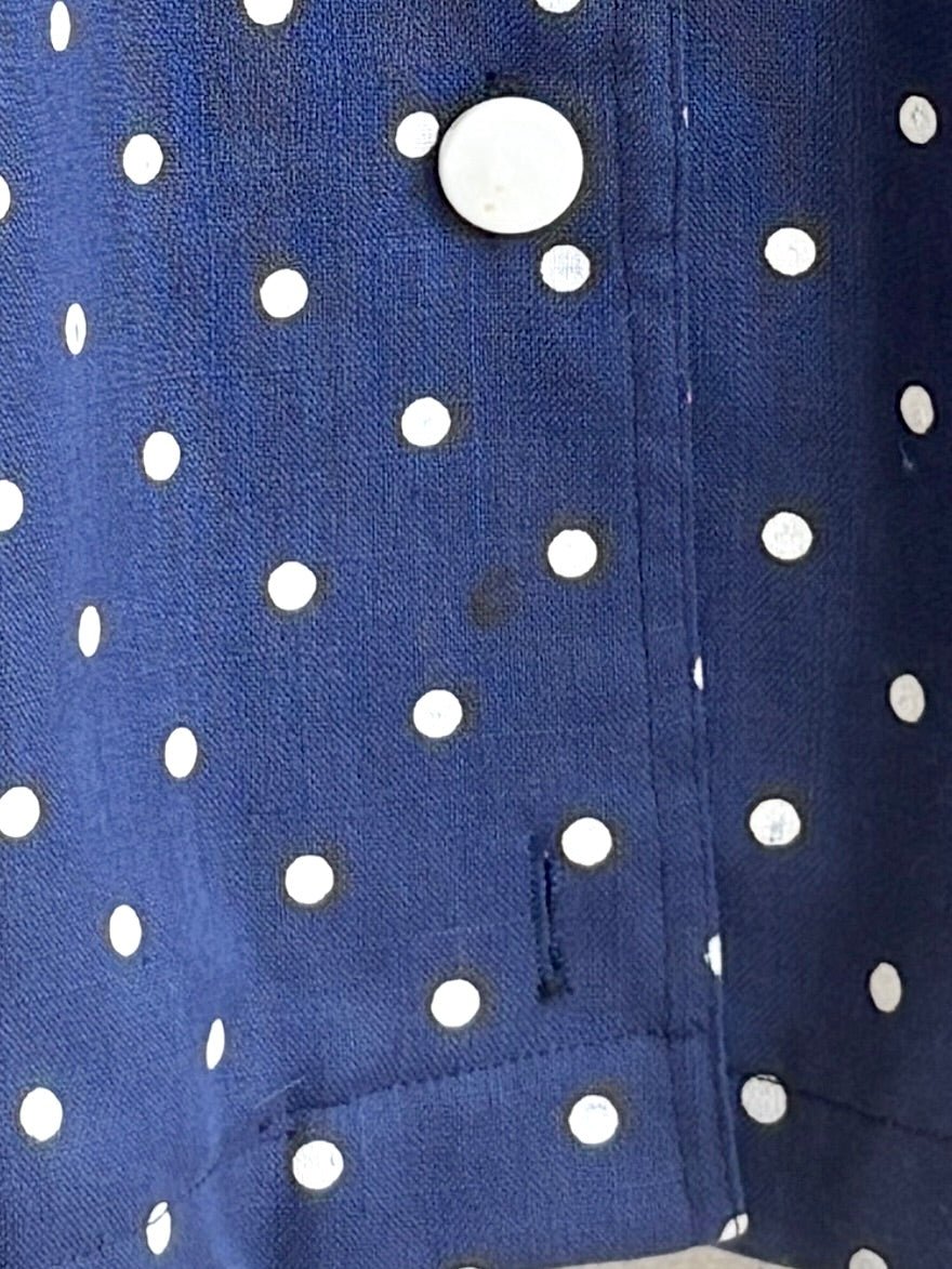 ILSE | Navy Polkadot Dress (Vintage) - Made X Hudson