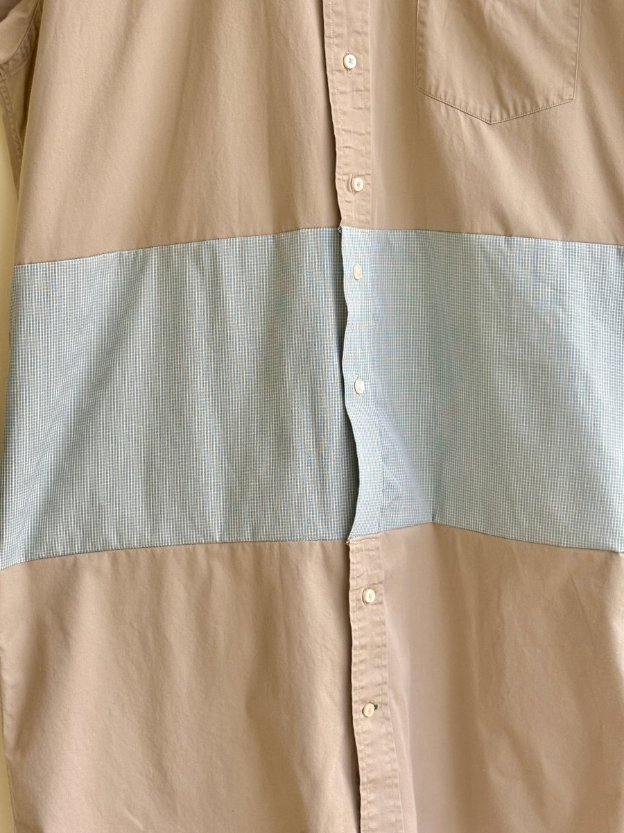 Brown & Green Plaid Short Sleeve Des Dress (Reworked) - Made X Hudson