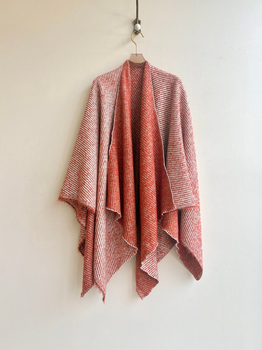 Orange & Cream Zero - Waste Reversible Cape - Made X Hudson