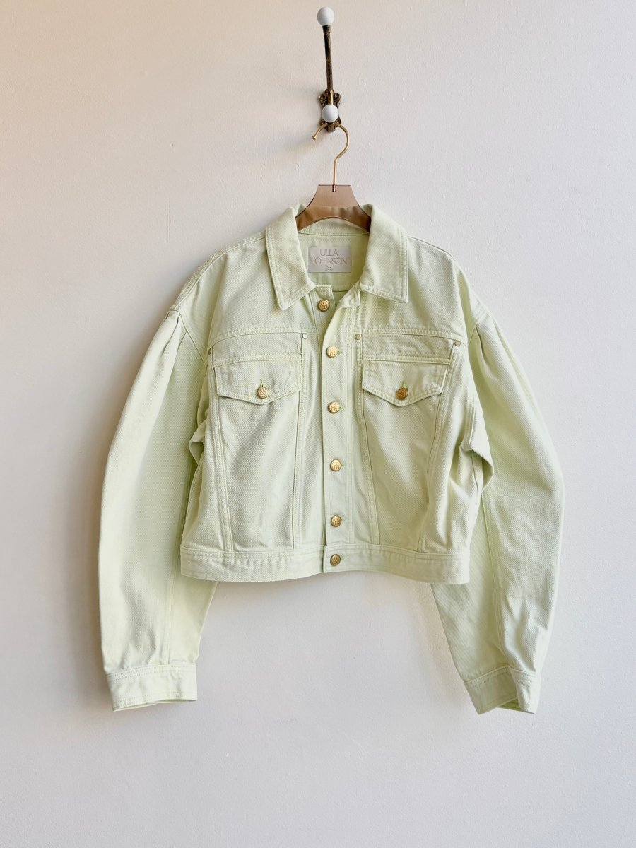 Ulla Johnson | Lime Button Up Denim Jacket (Vintage) - Made X Hudson