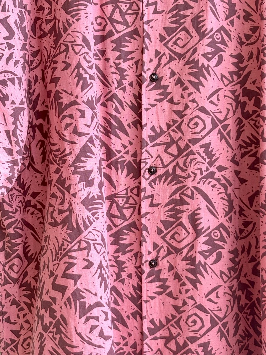 Ted Baker | Pink & Maroon Hawaiian Shirt (Vintage) - Made X Hudson