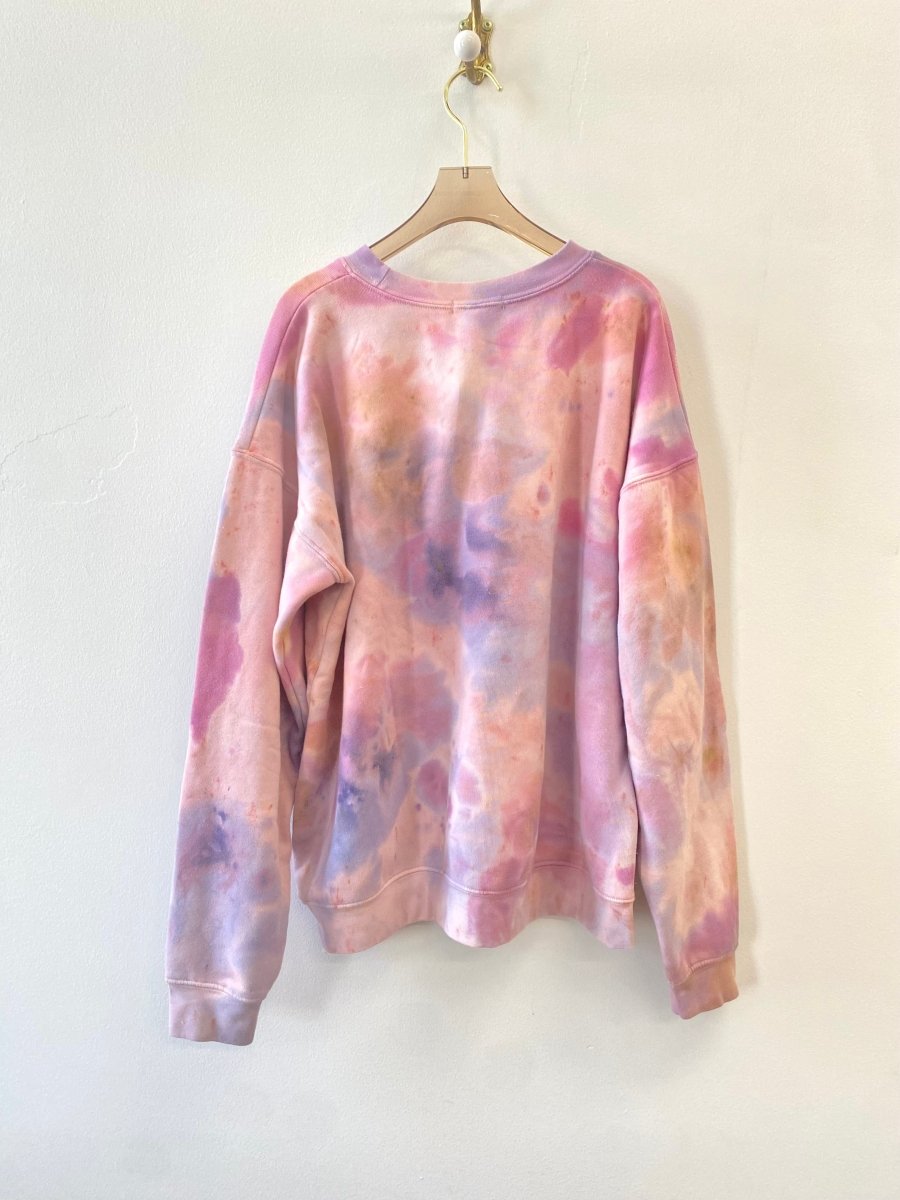 Purple & Pink Marbling Crewneck Sweater - Made X Hudson