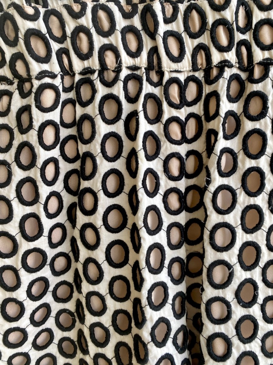 Sheer Black & White Romper (Vintage) - Made X Hudson