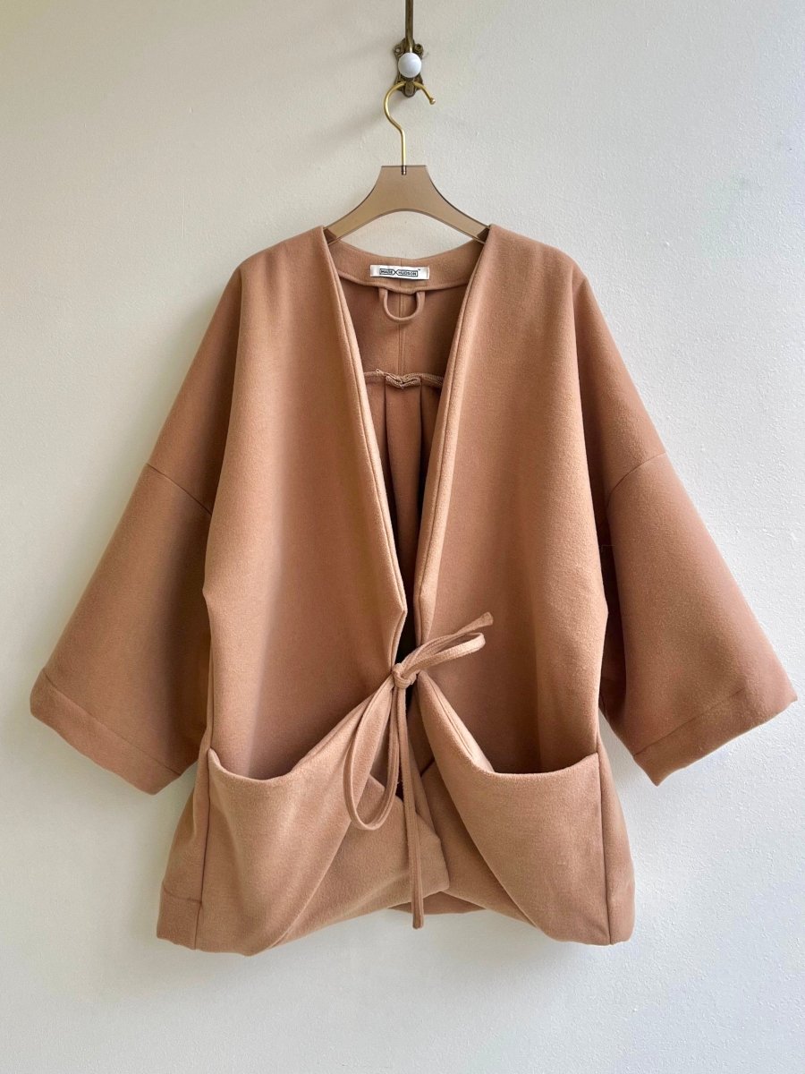 Camel Cashmere Chore Jacket - Made X Hudson