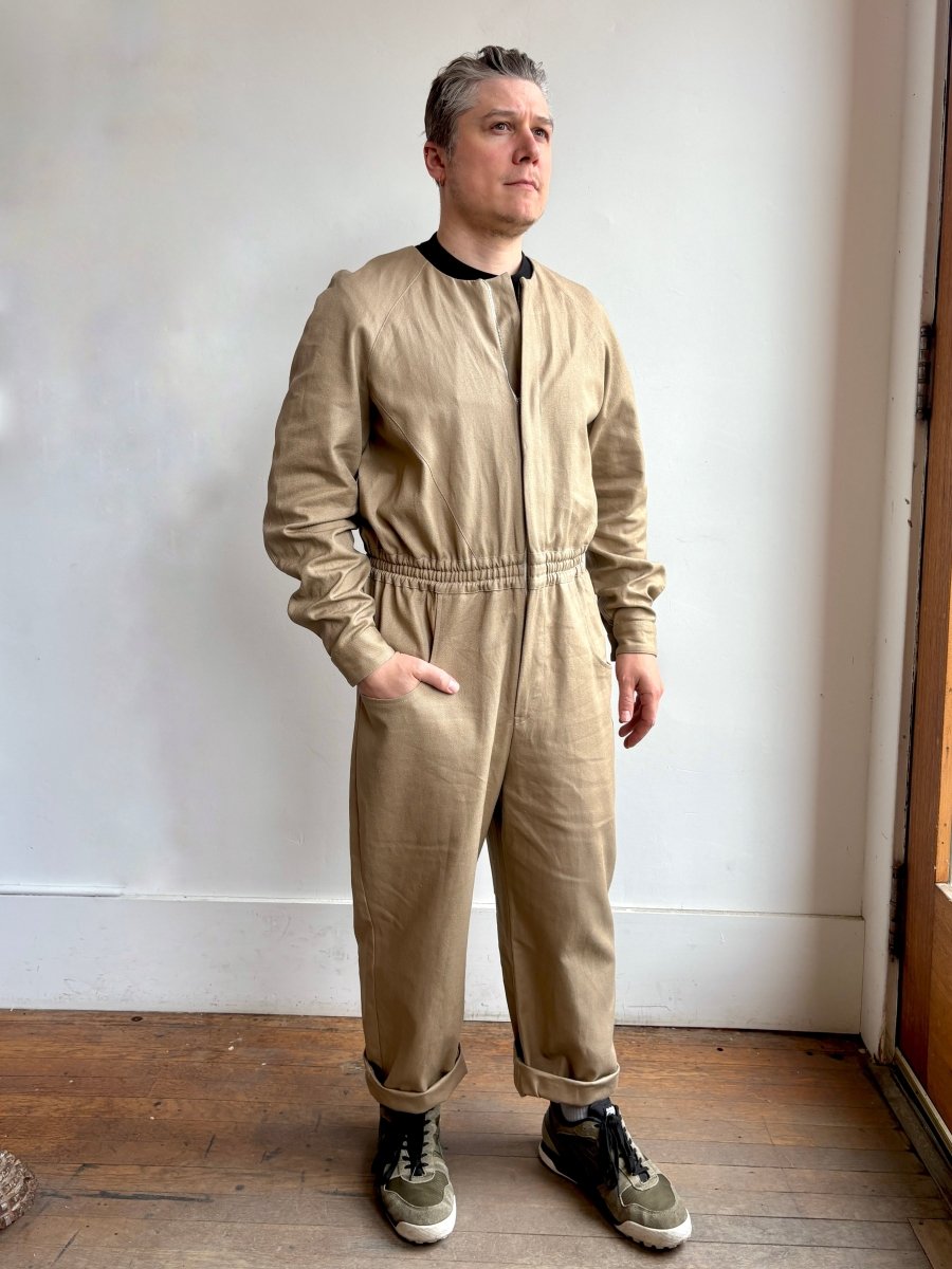 Khaki Hemp - Cotton Jumpsuit - Made X Hudson