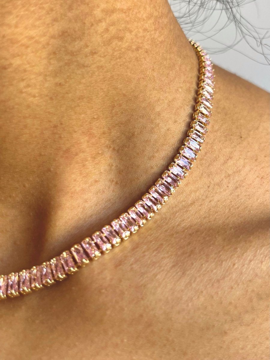Cubic Zirconia (CZ) Tennis Necklace (Multiple Styles) - Made X Hudson