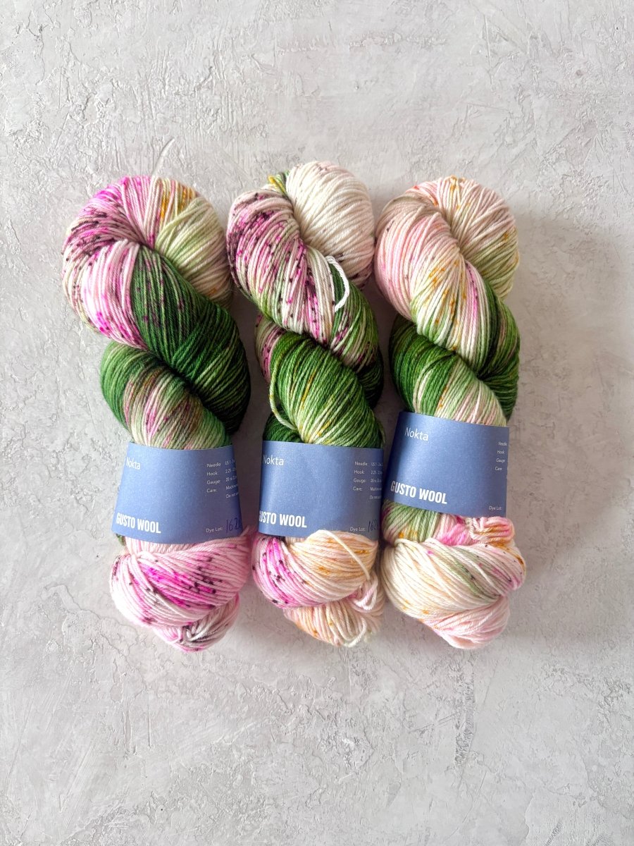 Gusto Wool | Nokta | Wool & Nylon | Variegated | Fingering (Multiple Colors) - Made X Hudson