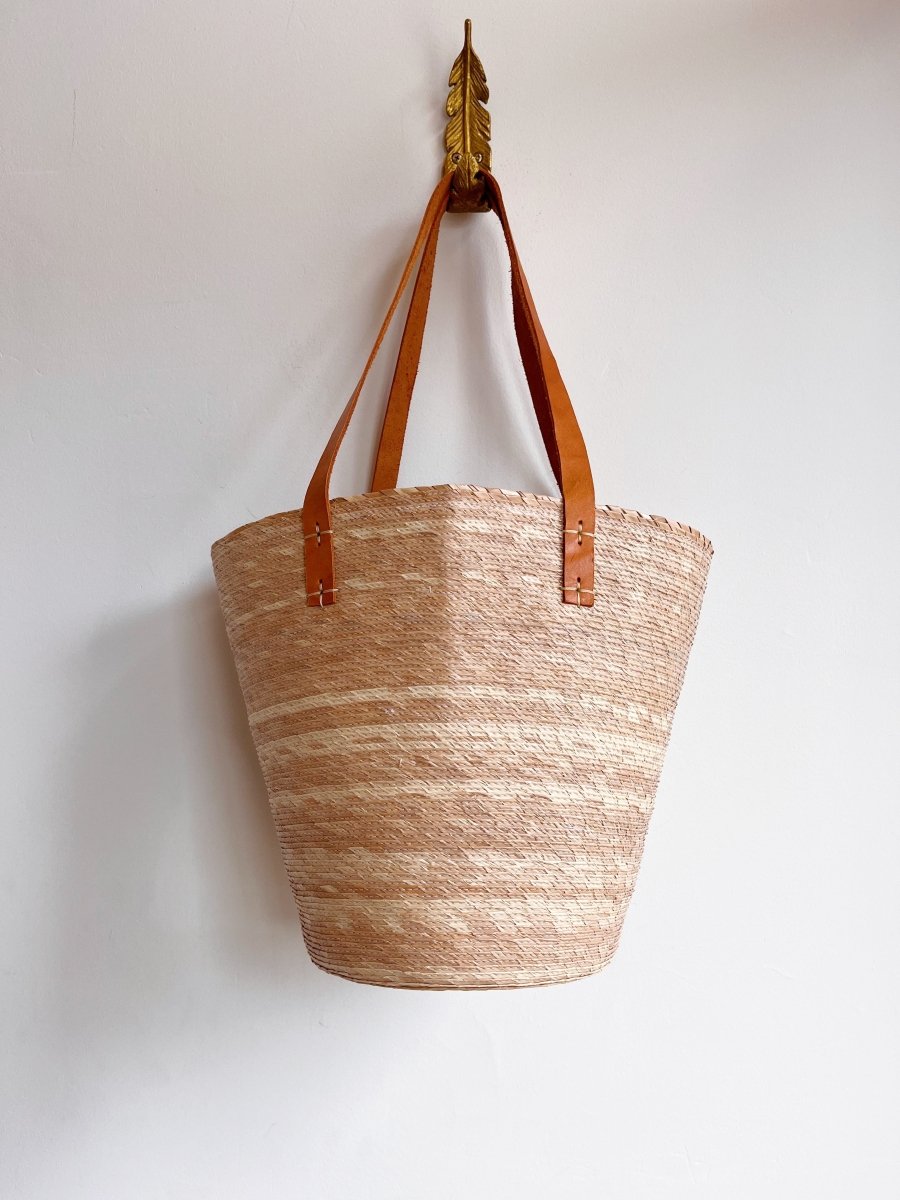 Carmen Straw Bucket Tote - Made X Hudson
